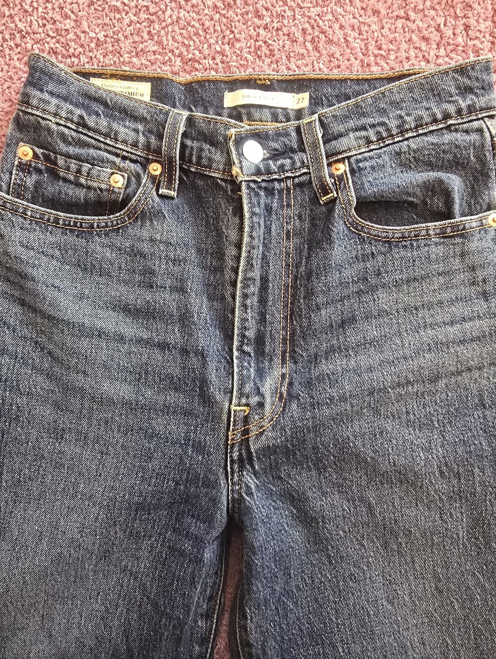 Levi's Women's Ribcage Bell Dark Wash Jeans W27 X L32